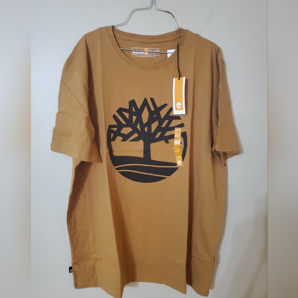 Timberland 2XL Wheat Boot Color Tree-Logo T-Shirt Short Sleeves RegularFit #2171